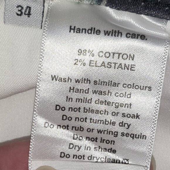 Y2K AOP Skull Jeans Descend Video Game Fire Evisu 34x29/30 - Picture 12 of 16